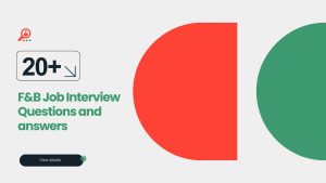 Food & Beverage F&B Job Interview Questions and Answers in Bangla